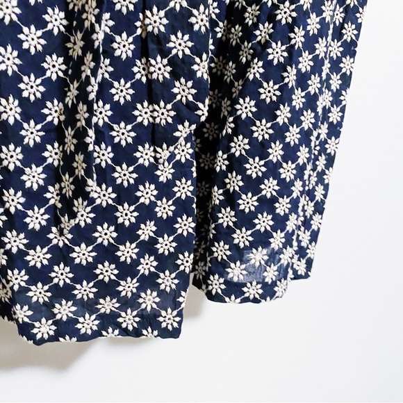 London Times - Navy Floral Embroidered Dress - Picture 6 of 7